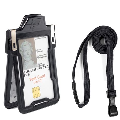 badge holder rfid|identity stronghold secure badge holder.